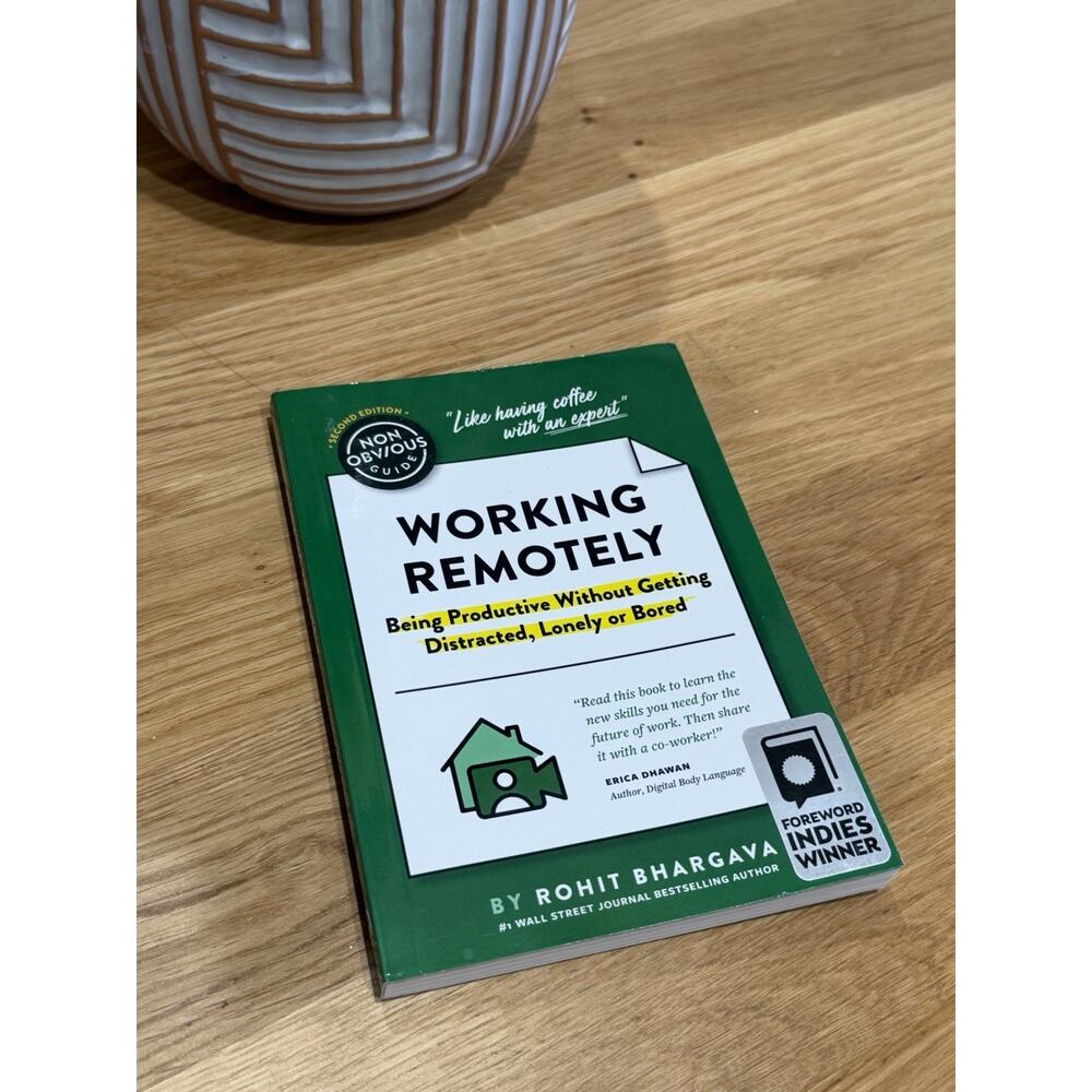 Working Remotely by Rohit Bhargava Paperback Productivity Remote Work Guide Book